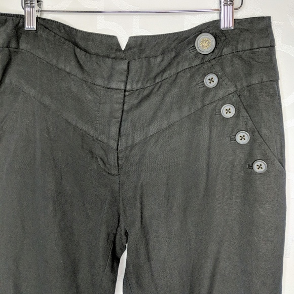 Anthropologie Elevenses Black Sailor Pants - Picture 2 of 12
